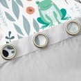 thumbnail image 4 of Homewish Cartoon Green Frog Curtains Pack of 2 (42x84 Each) for Preppy Children Kids,Dreamy Princess Curtains Blackout,Kawaii Animal Bedroom Curtains,Luxury Bedroom Decor, 4 of 6