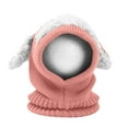 thumbnail image 3 of Baby Girls Boys Winter Hat Scarf Earflap Hood Scarves Caps Winter Hats Mens Winter Caps for The Cold Mens Warm Hats Winter Ice Hat Mens Hat Rabbit Hat with Dog Ears Furry Hats for Men Warm Head Gear, 3 of 3