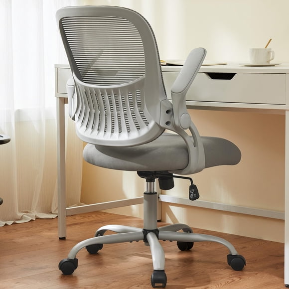 Silla de escritorio para computadora de oficina Sweetcrispy, ergonómica, gris