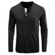 thumbnail image 5 of Blusas y camisas de manga larga con cuello redondo para hombre, blusa básica lisa de color puro y musculosa de manga larga, blusas y camisas de manga larga con cuello redondo para hombre., 5 of 5