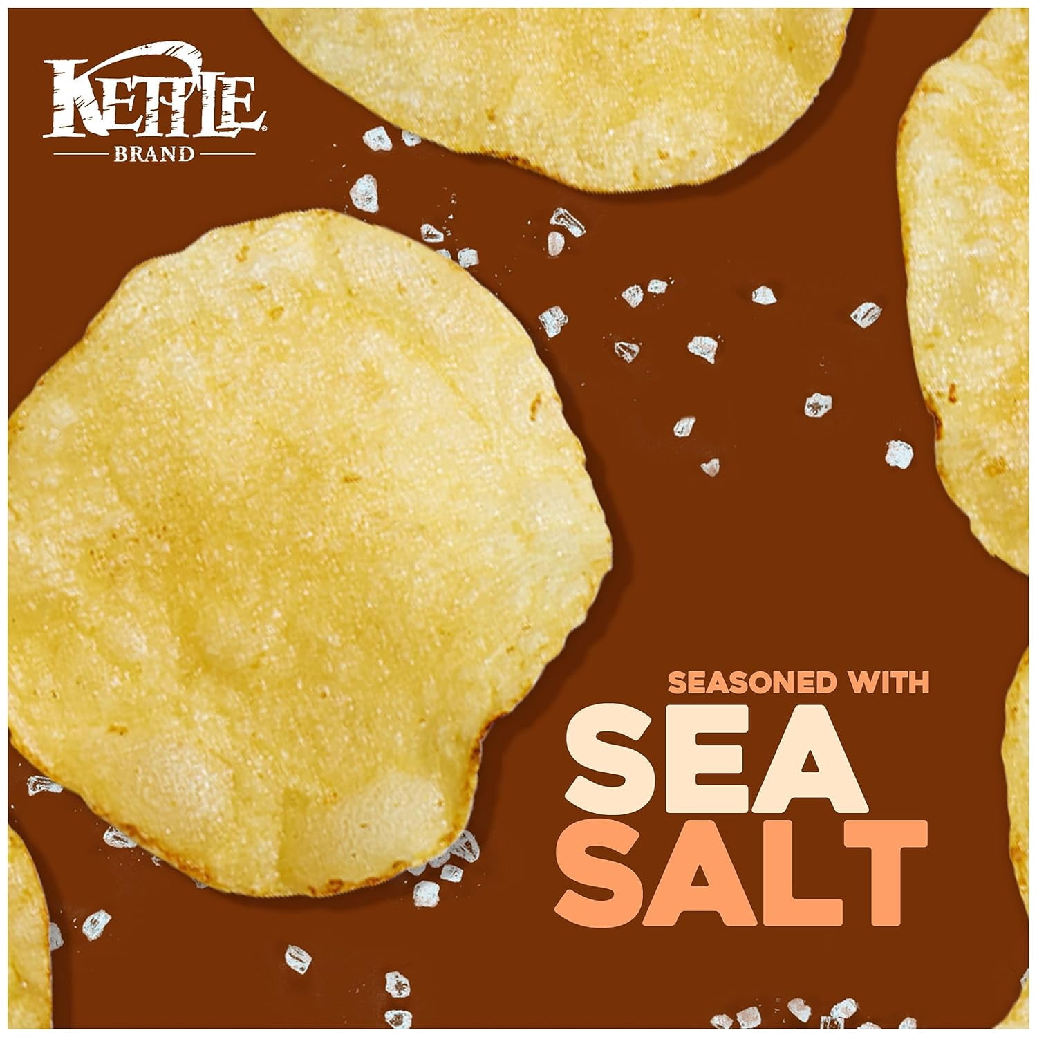 Kettle Brand Sea Salt Potato Chips, 1.5 oz, (Pack of 24)