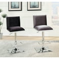 thumbnail image 3 of Benzara Contemporary Style Bar Stool With Padded Fabric Seat And Back, Gray & Silver-Color:Black & Silver, 3 of 4