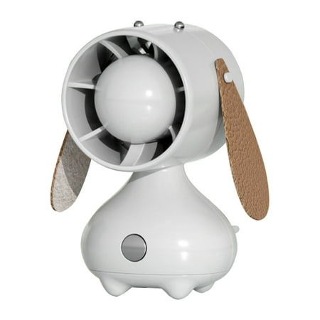

Virmaxy Sales Creative Gift Cute Pet Puppy Usb Small Fan Cute Girl Ins Mini Desktop Fan Hand held Decoration Fan Mute And Strong Wind Gray