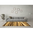 thumbnail image 3 of Ahgly Company Indoor Round Abstract Brown Contemporary Area Rugs, 6' Round, 3 of 4