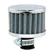 Crankcase Breather, Crankcase Filter Breather Elementes, Car Styling Universal Engine with Breather Filter, Carbon Fibre Mini Crankcase Oil Breather Filter, 12mm