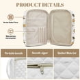 thumbnail image 6 of Xixirimido Bible Cover Case Large Quilted Bible Carrying Case with Handles, Bible Study Supplies & Accessories Christian Gifts for Church, Bee White Daisy Pattern, 6 of 7