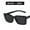 Black, variant on Women's Vintage Sunglasses Narrow Frame with Square Design UV400 Protection Resin Lens and PC Frame Classic Sun Glasses for Ladies Fashion Eyewear