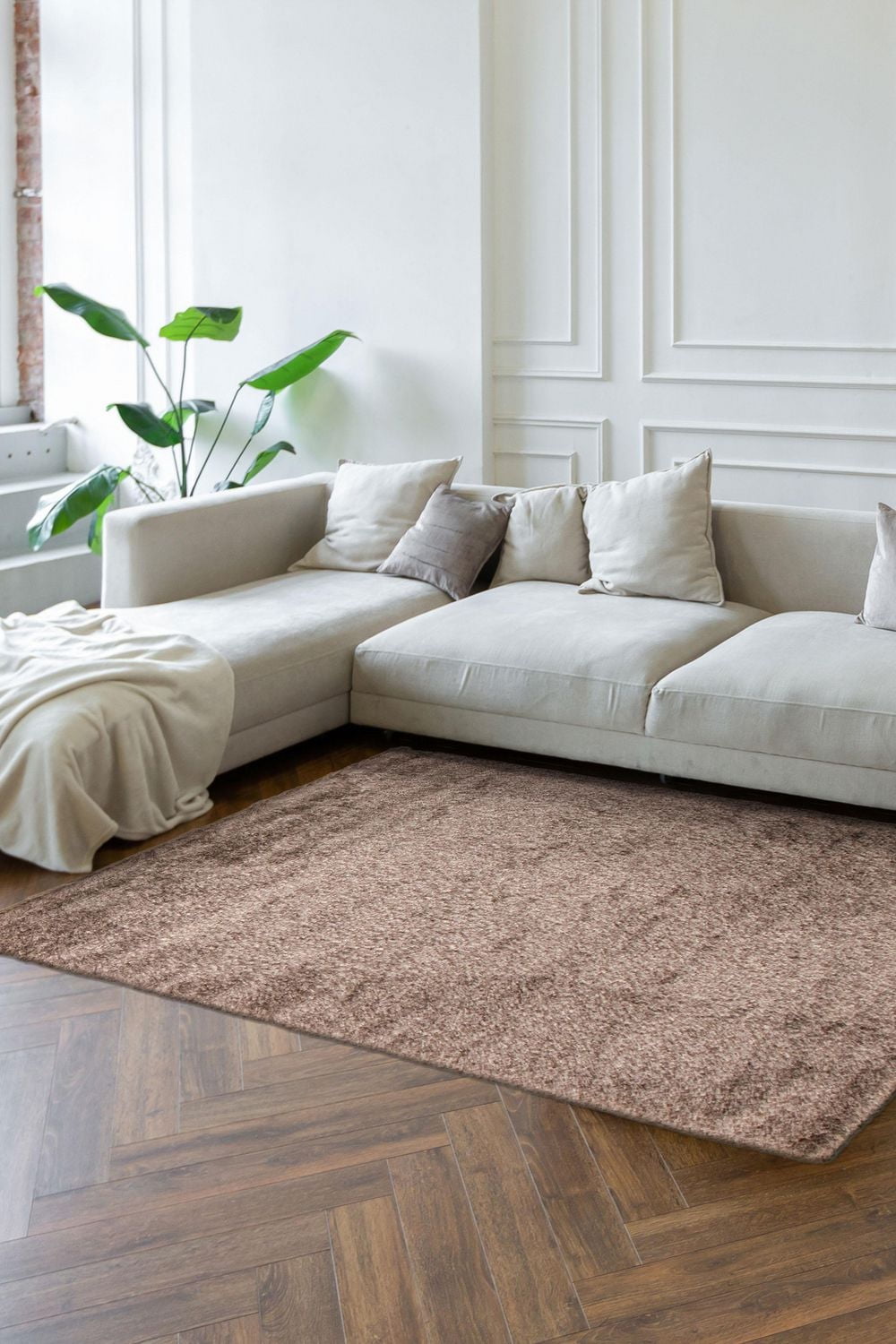 Tapis ECARPETGALLERY Metro Plush Taupe 5'0" x 8'0"