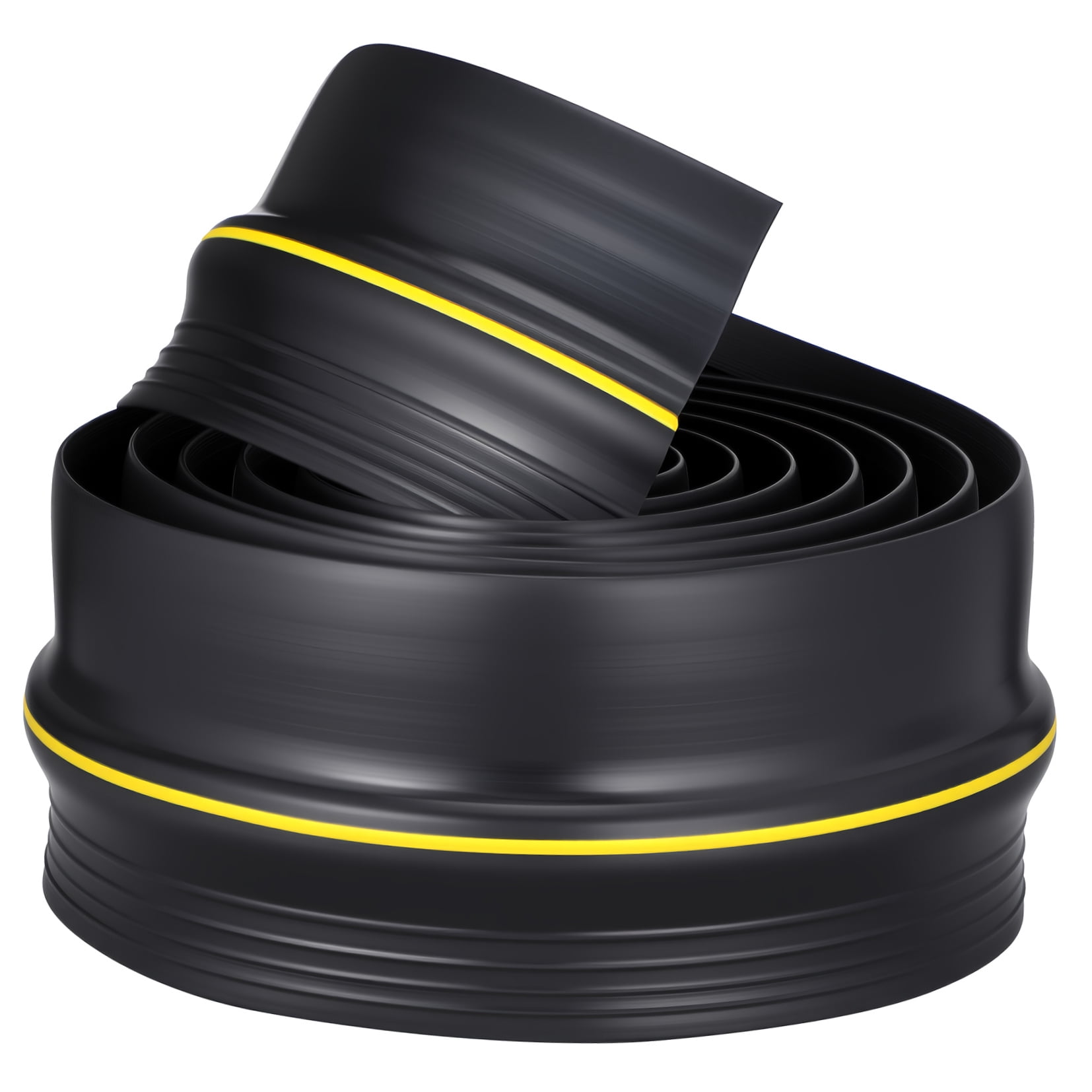 PTOOTP Black Rubber Garage Door Seal Weatherproof Strip for Garage Doors and Driveway Barrier