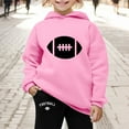thumbnail image 3 of Kiijoy Tween Girls Outfits Football Graphic Long Sleeve Hoodie Sweatpants Set, Sizes 13-14, 3 of 3