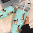 thumbnail image 2 of German Shepherd Gift for Dog Lover,30 oz German Shepherd Tumbler Stainless Steel Insulated with Handle (German Shepherd-Seaform, 30 oz), 2 of 5
