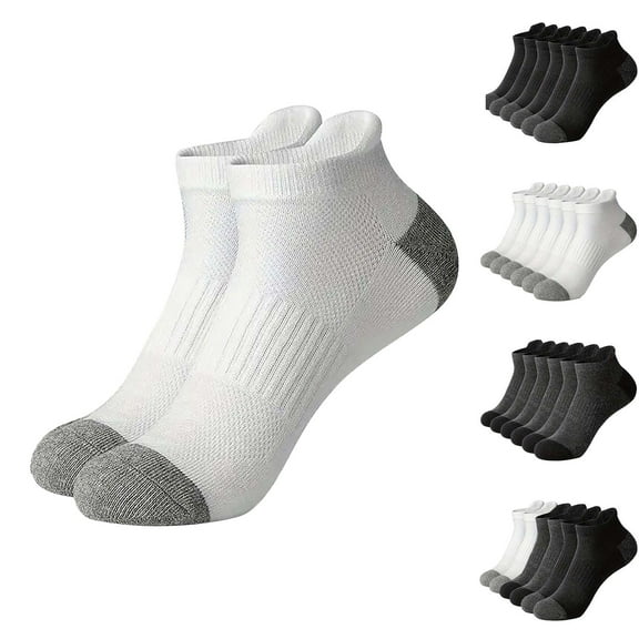 KLOY2K Winter Socks for Men Thermal Professional Basketball Sports Socks - Large Size Rubber Cotton Athletic Socks for Men,Black,One Size