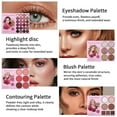 thumbnail image 4 of EGNMCR 24-Color Eyeshadow 5-Layer Book-Style Makeup With 67 Pro Shades All One Eyeshadow Blush HighlighterMulti-functional Beauty Beauty Makeup Book A five tiered eye shadow tray, 4 of 9