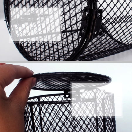 ELAYARD Pet Anti Scald Lamp Shade Iron Reptile Heater Guard for Daylight and Heating Lamps