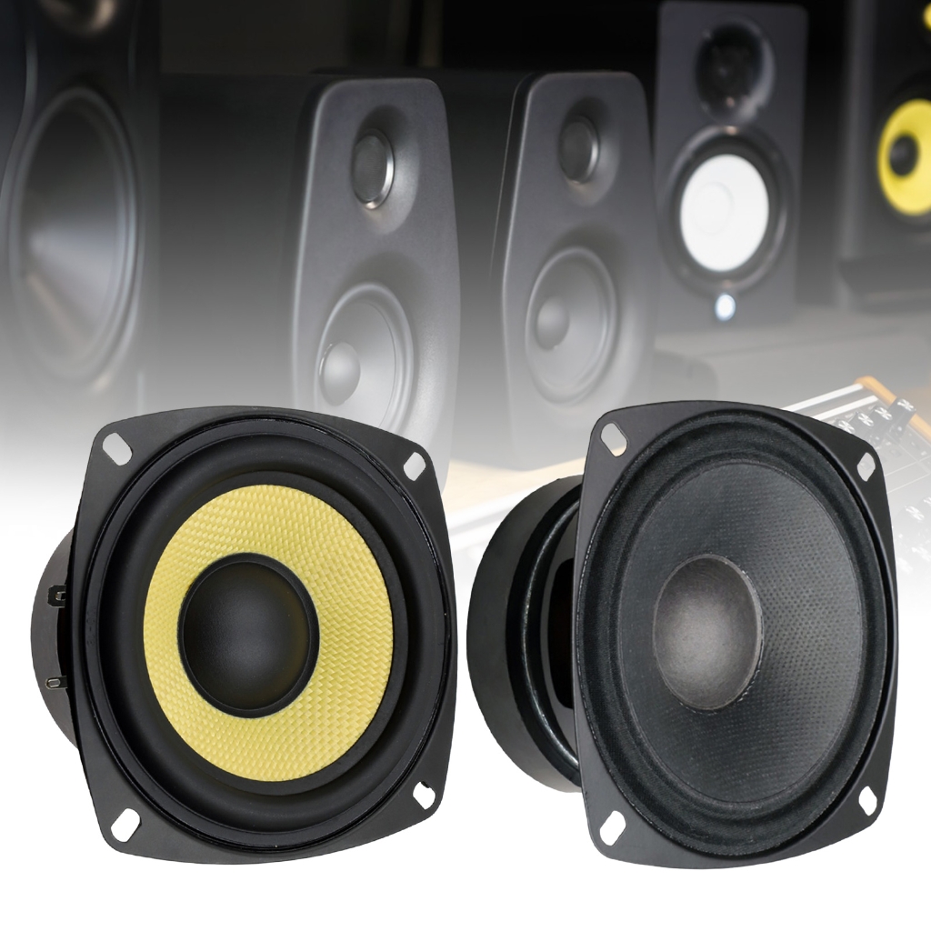 Studio Grade 4in Speaker Woofer Treble With Enhances Midrange Claritys And Heavy Duty Metal Motor Structure Compactly