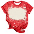 thumbnail image 2 of Fiudx Ofertas Flash Del Día Camiseta Informal de Manga Corta con Cuello Redondo y Estampado a La Moda para Mujer, 2 of 4