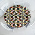 thumbnail image 3 of Ambesonne Black and White Fitted Round Tablecloth, Kitchen Fruits, 40"- 44" Diameter, Multicolor, 3 of 5