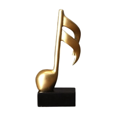 YWMJZEU Music Note Sculpture Collectible Creative Simple Tabletop Ornament Modern Statue Style B