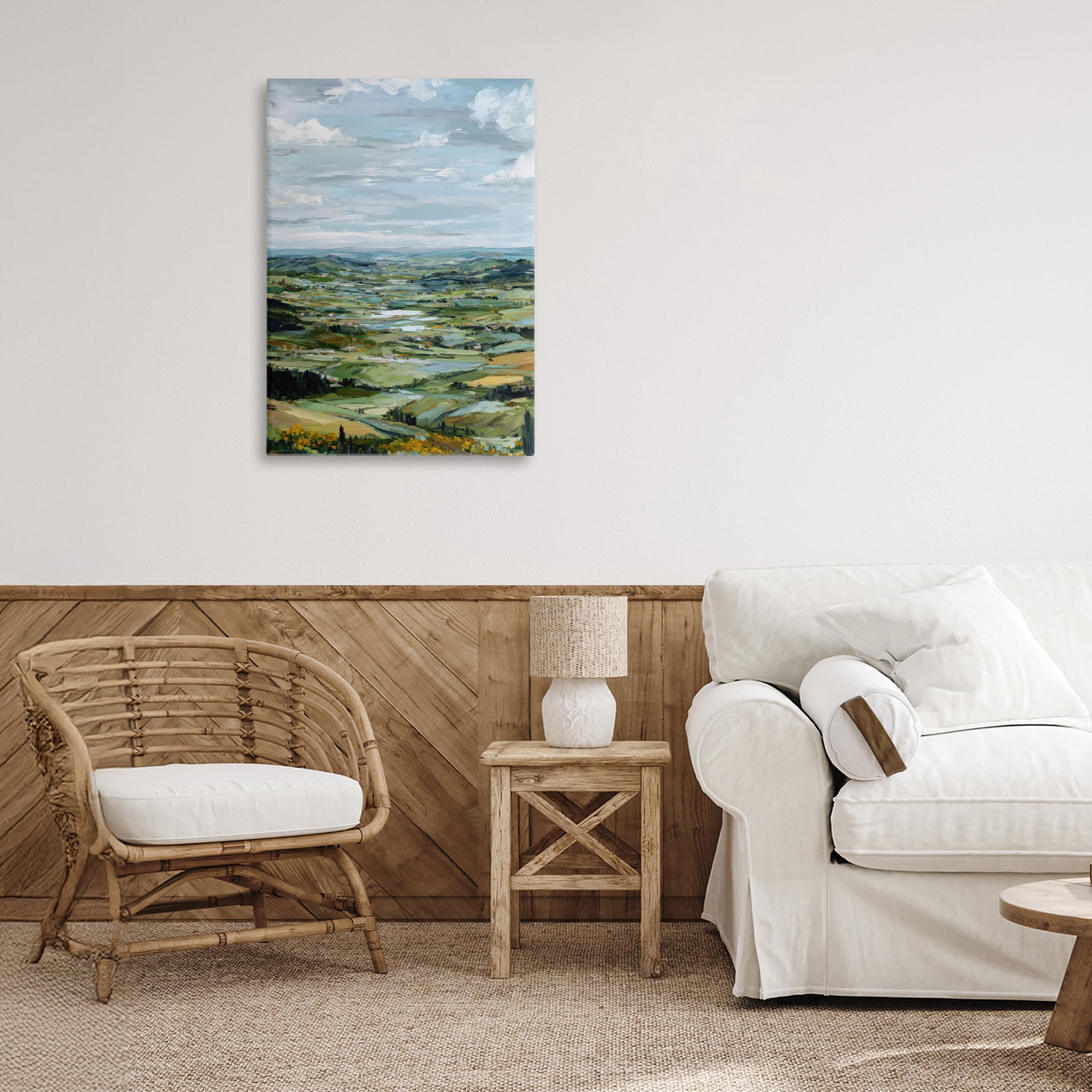 Stupell Industries Valley Living with Verdant Hills Canvas Wall Art, design by Petal Prints Design