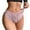 Pink, variant on HongQid Underwear for Women Low Rise Ribbed Hipster Breathable Soft Womens Bikini Panties Cheeky