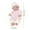 Pink, variant on Christmas Doll Dress Outfit Set for GirIs 3-6 Years, Elastic Easy On/Off Fashion Costume, Holiday Party Dress Up Gift for Klds