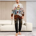 thumbnail image 6 of Tom And Jerry Women Men Pajamas Zipper Onesie Jumpsuit Hooded One Piece Sleepwear, 6 of 8