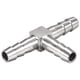thumbnail image 3 of Conector en T de acero inoxidable de 3 vías para manguera de 3/8 pulgadas (10 mm) para elaboración casera, 3 of 3