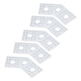 thumbnail image 5 of 5 uds placas de rejilla con agujeros soporte de patrón de agujeros de aleación de aluminio para robots equipos de ingeniería que conectan piezas fijas 3108-0002-0003, 5 of 5