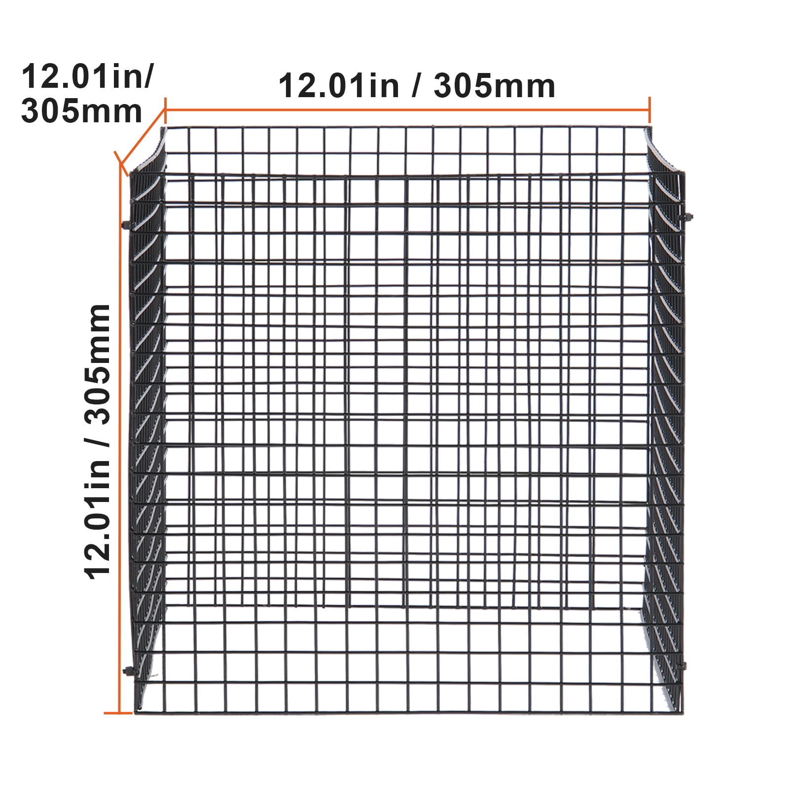 VEVOR 10 pack Plant Protector from Animals, 12'' x 12'' Chicken Wire Plant Protector, Plant Cages for Outdoor Plants, Flowers & Vegetables, Keeps Bunny Chicken Squirrels Out, 40pcs Metal Mesh