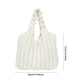thumbnail image 2 of Bolso de mano esponjoso para mujer bolso de mano de felpa de gran capacidad bolso de compras informal, 2 of 9