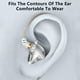 thumbnail image 4 of Isvgxsz Clearance Earbuds with Earhooks Over The Ear Earbuds, Wired Wrap Around Earbuds Earhook with Microphone, Flexible Sports in Ear Headphones for Running Workout Exercise Gym, 4 of 6