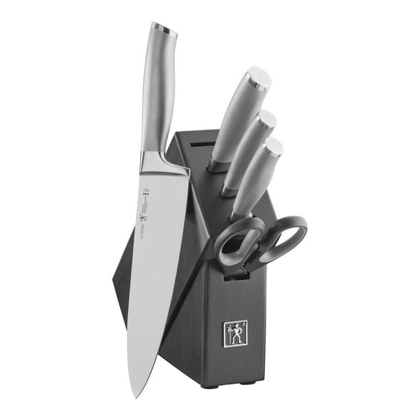 Henckels Generation - Couteaux forgés en acier inoxydable avec bloc,  poignée ergonomique, 14 pce