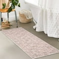 thumbnail image 2 of Hasoo 2' x 6' Runner for Hallway Boho Vintage Rug Non Slip Throw Rugs Floral Bedroom Rug, Pink, 2 of 5