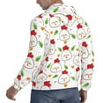 thumbnail image 6 of Lsque Chicken And Plant Pattern Casual Men's Hoodie,Hooded Sweatshirt with Kangaroo Pocket,Pullover Hoodie-Large, 6 of 7