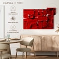 thumbnail image 5 of Elephant Stock Smudged Red Lipstick Wall Art - Horizontal Canvas Wall Art - Living Room Wall Decor - Fashion And Beauty Canvas - Red And Decor - 39" x 26", 5 of 8
