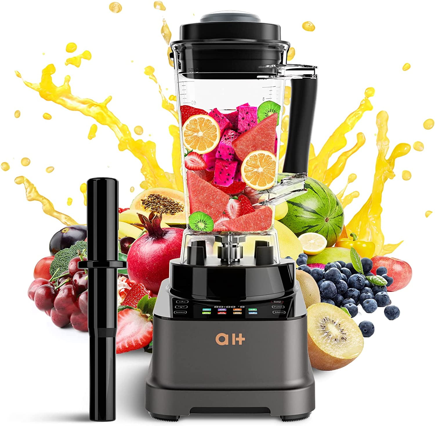 1200W Professional Blenders for Shakes and oz Countertop Blenders for Kitchen with Variable Speeds Control and 8 Presets,Total Crushing Technology for Ice,Frozen Fruit and Nuts. -
