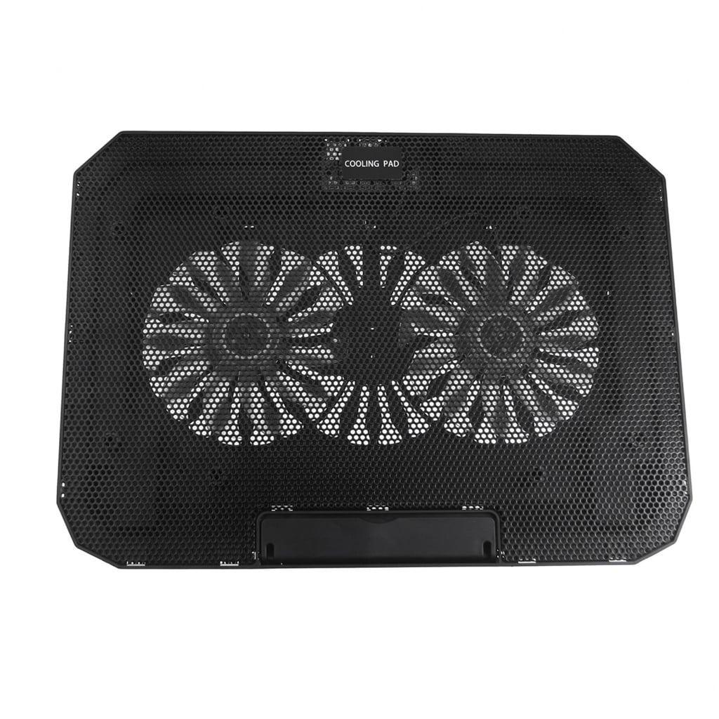 MOMOJIA Adjustable Laptop Cooling Pad Double Fan Integrated Phone Holder Lightweighted