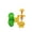 Green, variant on Interactive Puzzle Slow Feeder for Dogs and Cats, Clover-Shaped Treat Dispenser with Adjustable Outlets, Clip-On Design for Anywhere Play, Green