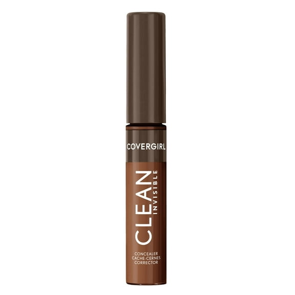 COVERGIRL Clean Invisible Liquid Concealer, 190 Deep Bronze, 0.23 fl oz