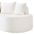 thumbnail image 4 of Christopher Knight Home 138.6" Modern Curved Modular Sectional Sofa with High Density, White, 4 of 15