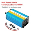 thumbnail image 1 of Inverter with Charger Car Power Inverter Pure Sine Wave Transformer Backup Battery ,Easy to Use, 1 of 6