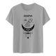 thumbnail image 2 of Gibobby Blusa Casual de Mujer Mujeres Casual Impresión Manga Corta Cuello Redondo Camiseta Suelta Blusa Tops(Gris,M), 2 of 4