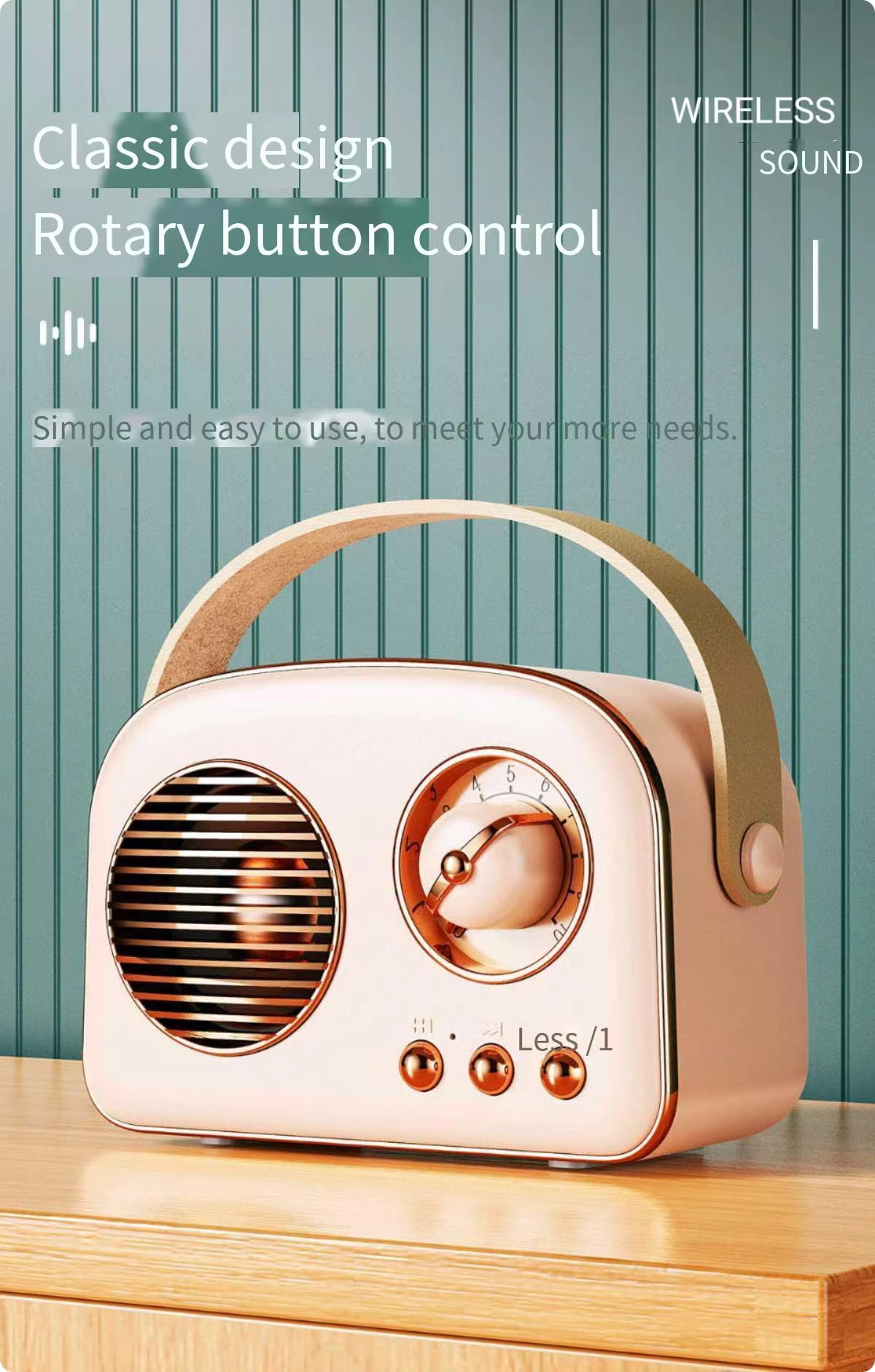 Retro T20 Bluetooth Speaker: TWS Stereo, 8H Battery, FM Radio, 5W HD Sound & Multi-Color – Vintage Style for Home/Outdoor