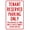 Warning Sign 4, variant on Tent Field No Dog Walking Sign 8"x12" - Rules Security Metal for Campground, Outdoor Indoor Road Yard Garage Home Business Street Wall