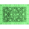 thumbnail image 1 of Ahgly Company Indoor Rectangle Oriental Emerald Green Traditional Area Rugs, 7' x 9', 1 of 4
