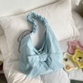 thumbnail image 7 of Hsqqdc Bowknot Design Crossbody Underarm Bag, Sweet Pleated Shoulder Shopping Handbag, 7 of 7