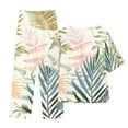 thumbnail image 2 of Aueoeo Women's Pajama Set Short Sleeve Shirt and Capris Pants Sleepwear Pjs Sets Soft Sleepwear Floral Print Linen Lounge Set S-4XL Plus Size On, 2 of 3