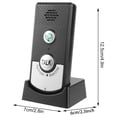 thumbnail image 2 of Yucurem 2 Way Voice Intercom Waterproof - Super Long Range Intercomunicador - Easy Install Wireless Audio Intercom for for Home Hospital Office (Black), 2 of 10