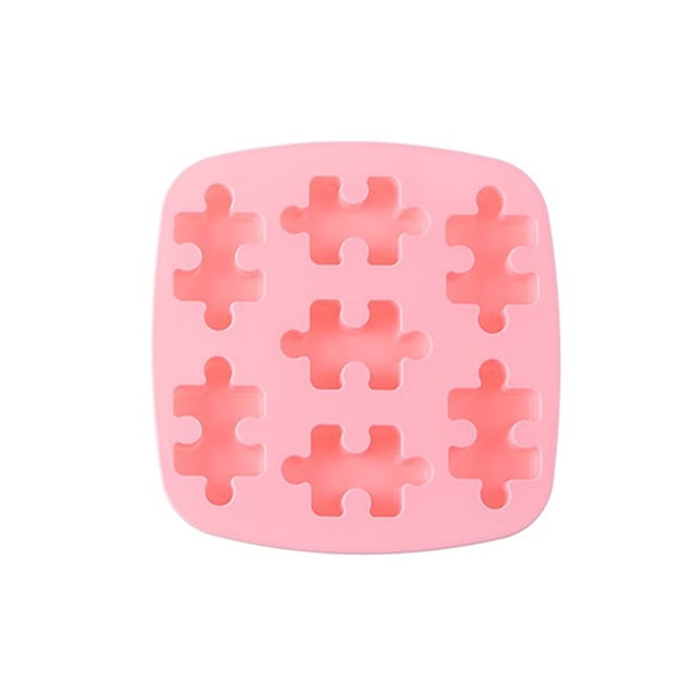 Bandeja de Molde de Rompecabezas de Pastelería Silicona Rosa Naiovety