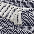 thumbnail image 3 of Rustic Farmhouse Natural Cotton Chevron Blanket Throw with Fringe for Chair, Couch, Picnic, Camping, Beach, & Everyday Use , 50 x 60 - Urban Chevron, 3 of 3
